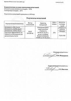 протокол испытаний на безопасность продукции